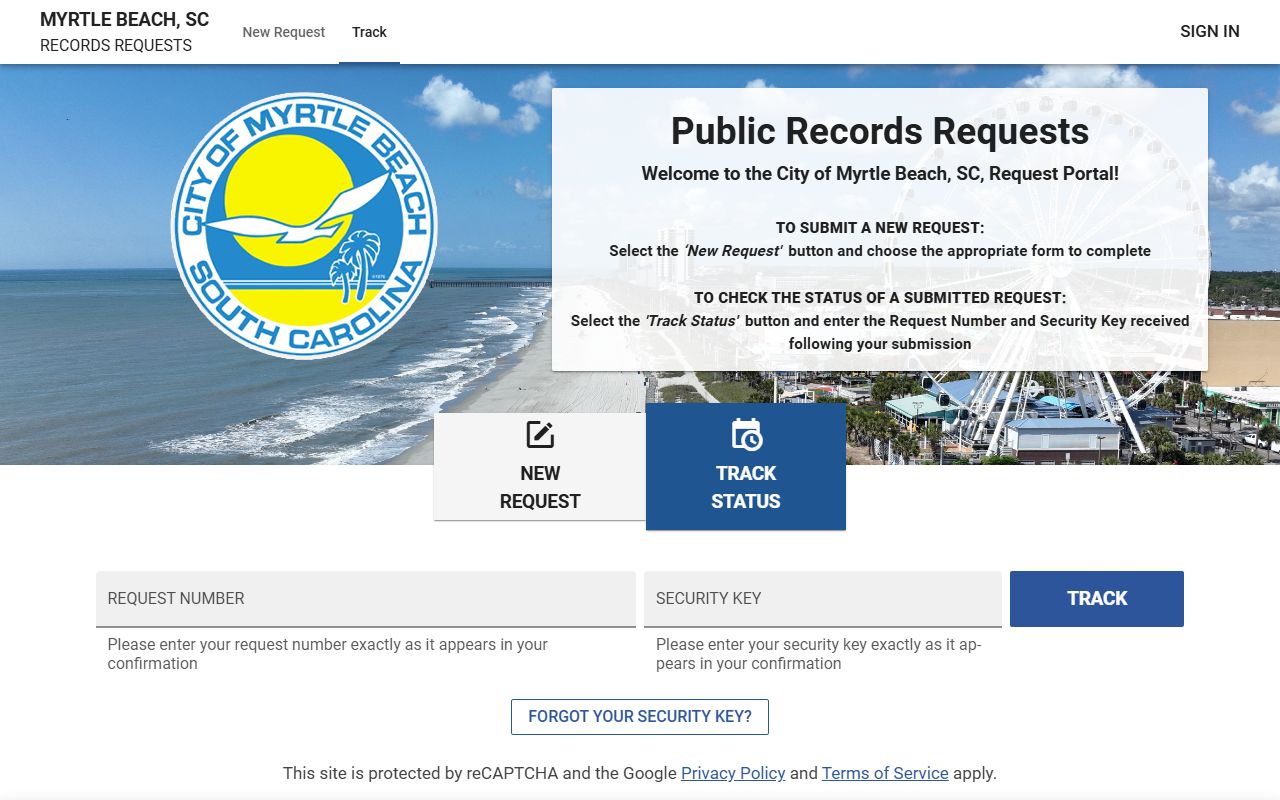 Myrtle Beach FOIA portal