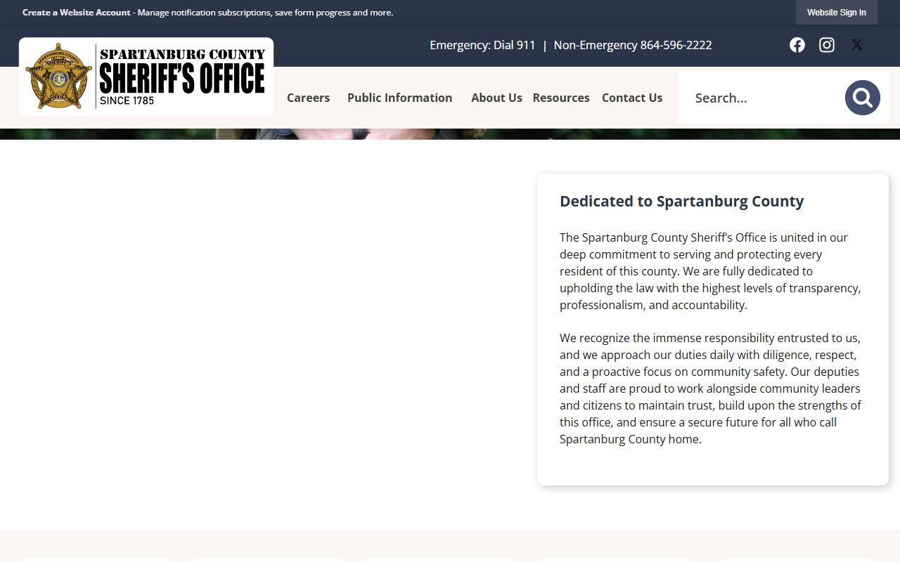 Spartanburg County Sheriff's Office arrest records